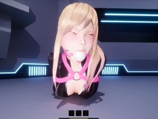 Foxy 3D Superwoman bounces up and down on a cock