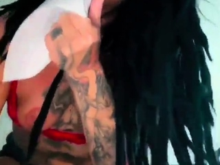 Hot brunette amateur MILF rides hubbys cock