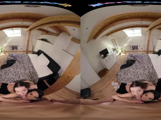 Hot girlfriends in the bath toghether suck your cock