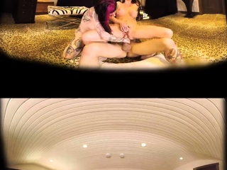 Inked bombshells share big rod