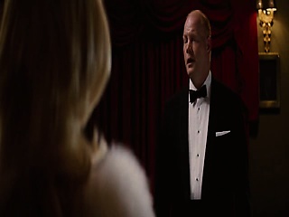 January Jones seen showing some amazing cleavage in sexy