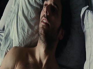 Louise Bourgoin having sex with a guy in bed, at first on