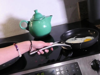 Petite BJ slut deepthroats cock in POV