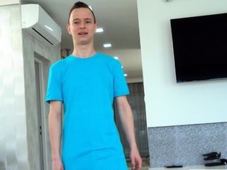 Russian teen stepsister plays with dolls