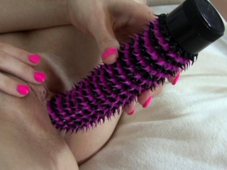 Small tit brunette amateur tugs on a big willie