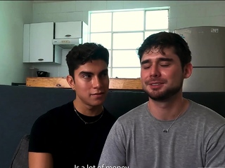 Stepdaughter comforts her depressed stepdad and blows him