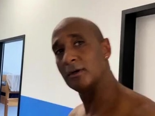 Tattooed blonde with big boobs enjoys in double penetration