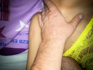 Tiny Thai teen amateur homemade footjob