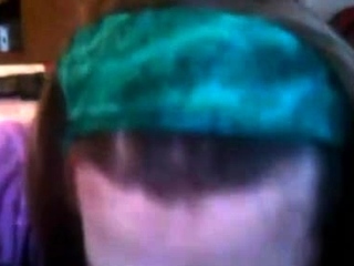 Young BBW giving a sensual blowjob