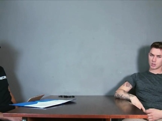 Zac barebacked by horny security guard