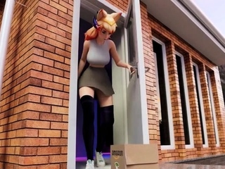 Ahri Enjoy Double Penetration at home