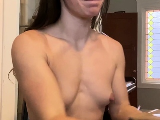 AMATEUR BRUNETTE TEEN NATURAL TIT CAUGHT MASTURBATINg CHEAT