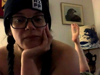 Amateur striptease and Solo masturbation