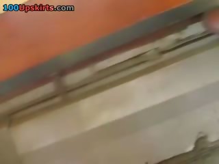 Babe on public transport hot upskirt