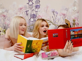 Babe shares her groom with friends right after the ceremony