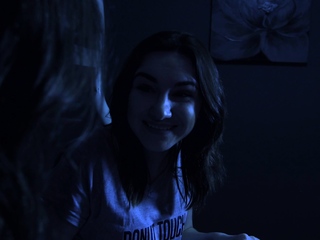 Brunette babe 69 lesbian fucks tattooed blonde