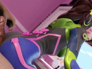 Brunette is shafted in a 3D fucking