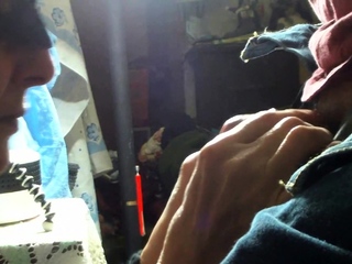 Busty granny sucks small cock and craves for a taste of cum