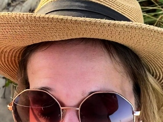 Czech amateur bangs outdoor pov