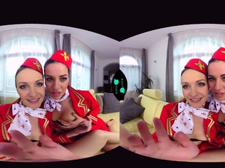 Flight Attendant Has Tight Asshole