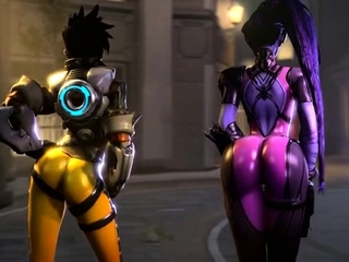 Hot 3D redhead licking a pussy while getting fucked