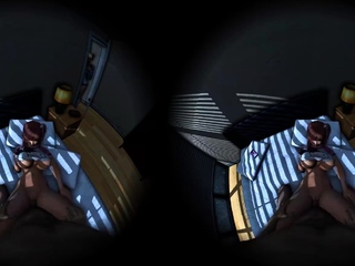 Hot busty babe recieving a dick before going to bed