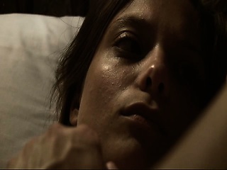 Lizzie Brochere naked in hot threesome sex scene with two