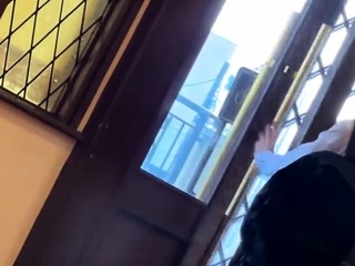 Really wild outdoor Japanese teen blowjob