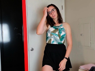 Small titted brunette amateur anal nailed at home