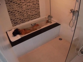 Thai teen fucked in the bath by a BWC