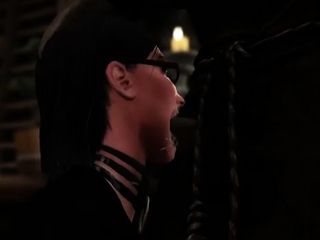 Two 3d cartoon cuties are ready for their bath