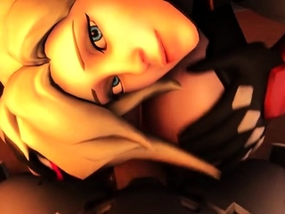 Two 3d cartoon cuties are ready for their bath