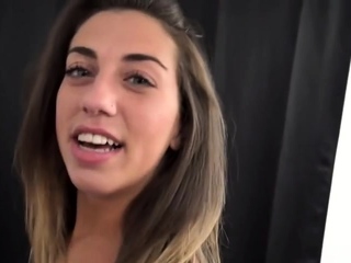 Amateur teen Blowjob with hardcore drilling