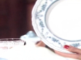 Blonde blowjob adoring skank facialized after hardcore fun