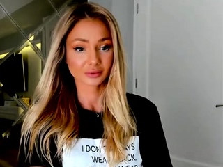 Blonde teen amateur teasing solo