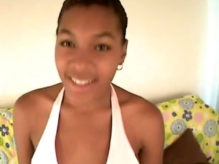 Busty ebony fingered