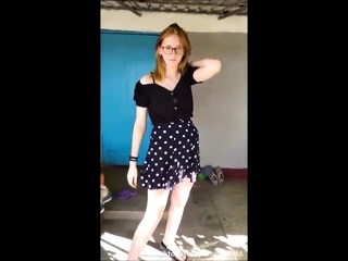 Curly Blonde Teen Records Solo Dildo Masturbation More at