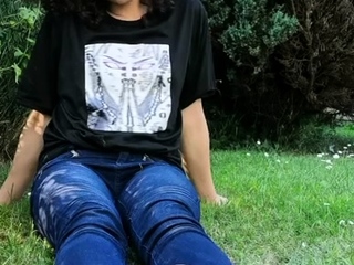 Curly hair milf small bare feet soles show pov