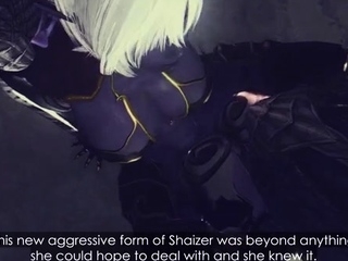 Foxy 3D Superwoman bounces up and down on a cock