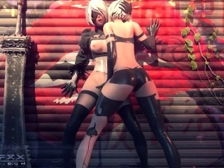 Foxy 3D Superwoman bounces up and down on a cock