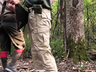 Hot Legrand Wolf barebacks cute Scout Ian Levine in forest