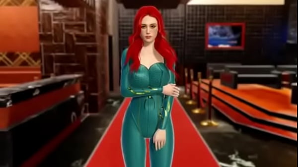 Mera 热从 Aquaman 他妈的动画 3D