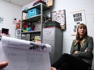 Perverted guy deepthroated hot thief