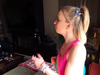 Stepdaughter penetrated in wet pussy