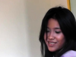 Voluptuous asian teen minx Sandy fucks with meat bazooka