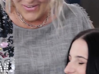 Fetish brunette lesbian licks and fingers sweet pussy