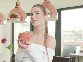 IR anal babe rides Black cock BF