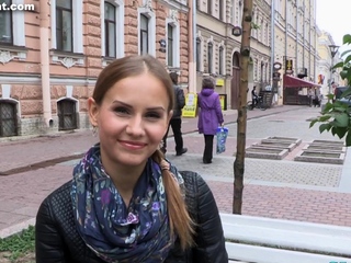 Kinky blonde bombshell Alina West chokes on fat fuck stick