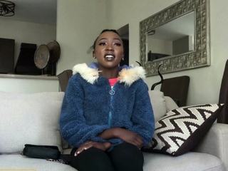 Slutty Black College Babe Loves It Rough