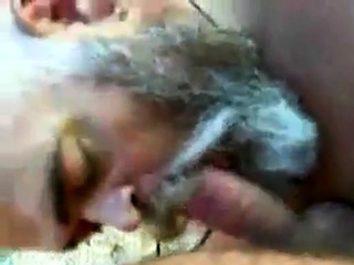 Bearded Daddy Blow Job on a Beach